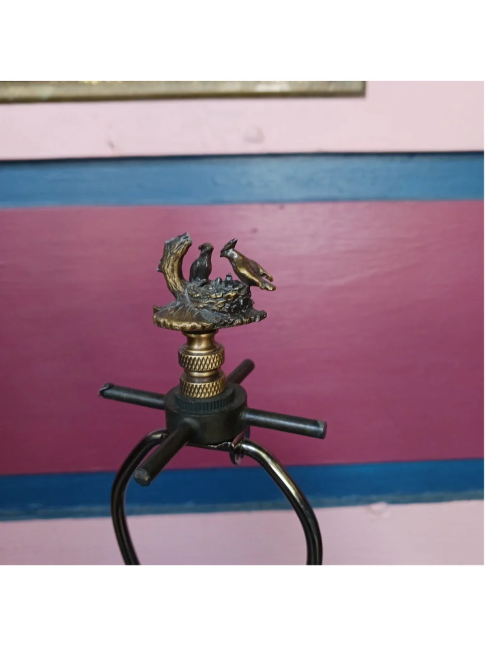 Art Nouveau Style Figural Lady Lamp Bronzed Metal 22